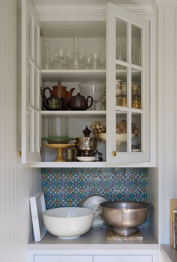 Mosaic House Moroccan tile Sonoma Multi 1-12-18-15-7 White Light Green Yellow Cobalt Blue Red  hand painted handpainted 